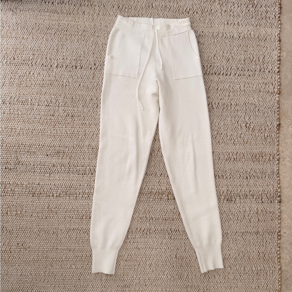 Bershka Off-White Jogger Pants